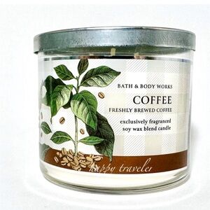 Bath & Body Works Coffee Candle - Green and Brown